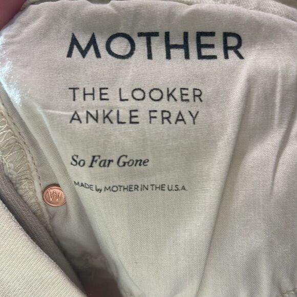 Mother the looker ankle gray jeans so far gone FLAWED ALTERED 32 - Picture 5 of 7